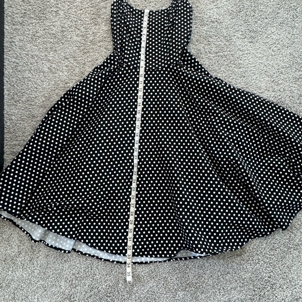 Tatyana Boutique - Peggy Swing Dress in B&W polka dots - size medium